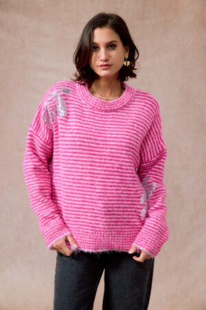 Pull Oversize à Strass | JP-7818