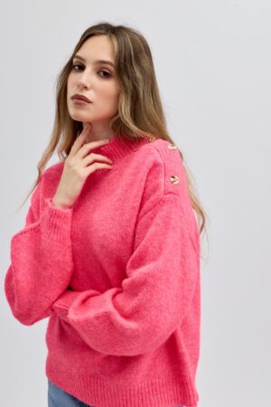 pull femme rose flashy