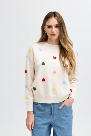 Pull Coeurs Couleurs | JP-7950