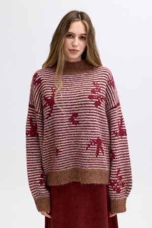 Pull Oversize à Rayures Horizontales | JP-8195
