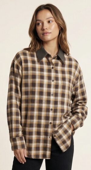 Chemise carreaux col CH5095