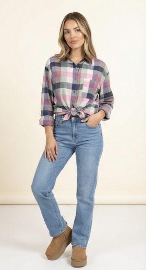 Chemise carreaux col CH3628